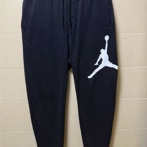 Jordan Black and White Logo Joggers